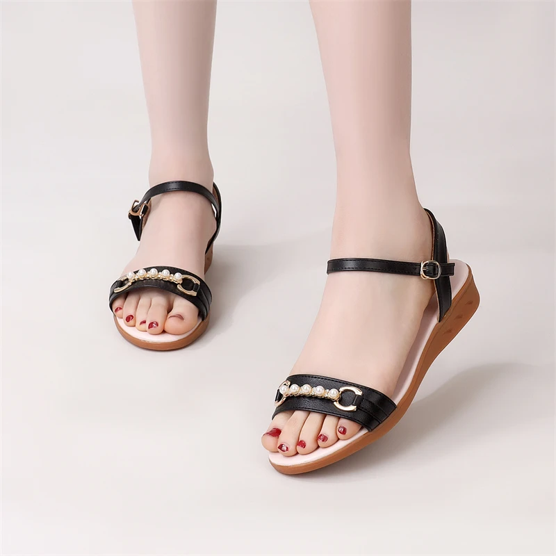 34小码凉鞋女2025夏季新款时尚外穿仙女风软底防滑学生凉鞋42大码