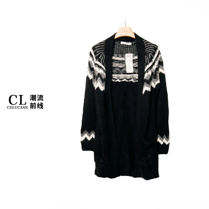 潮流前线/CELUCASN 秋季女针织衫外套 #S4RP61068