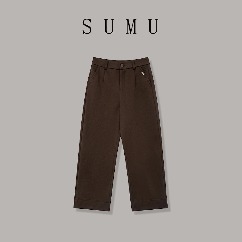 宿慕SUMU 女士休闲裤 12-26秋季新款时尚拖地休闲裤B6900Z