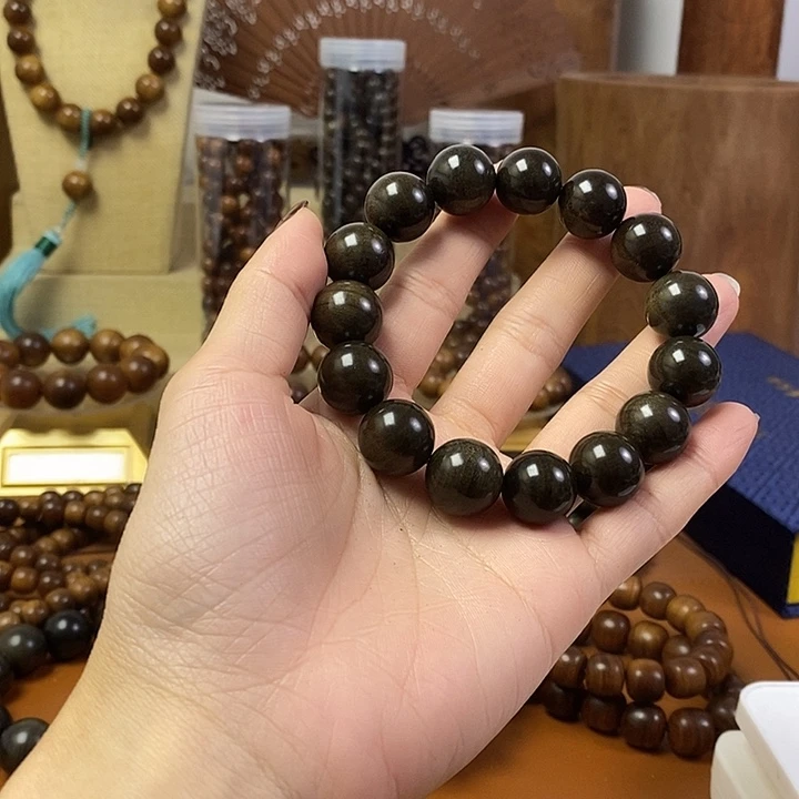 老山檀香阴沉1.5手串