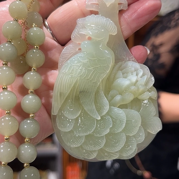未镶嵌岫玉毛衣链