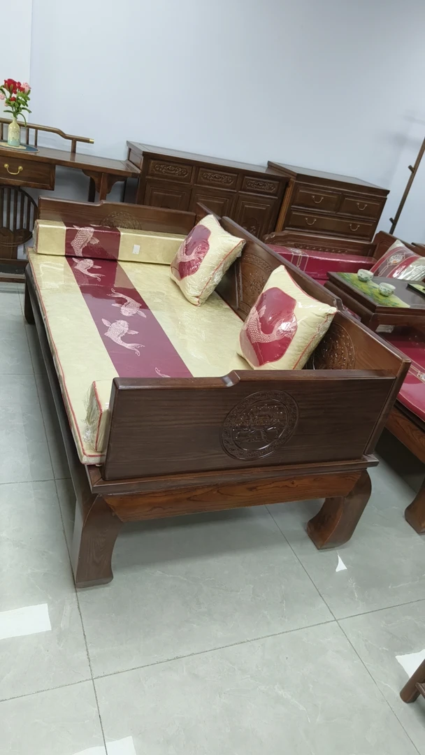 榆木罗汉床新中式罗汉床床榻