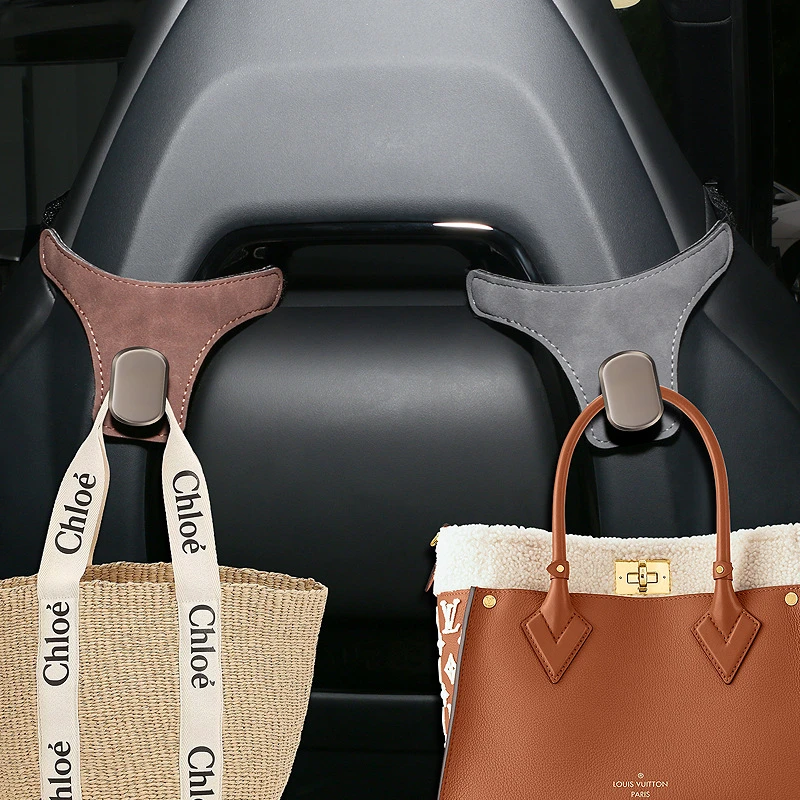 汽车挂钩运动款座椅背专用挂钩翻毛皮一体式运动版车型金属小挂钩