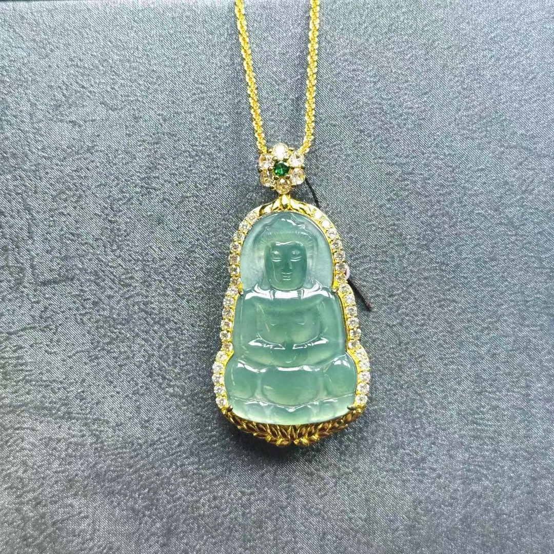 天然A货翡翠观音（多样性发其一）