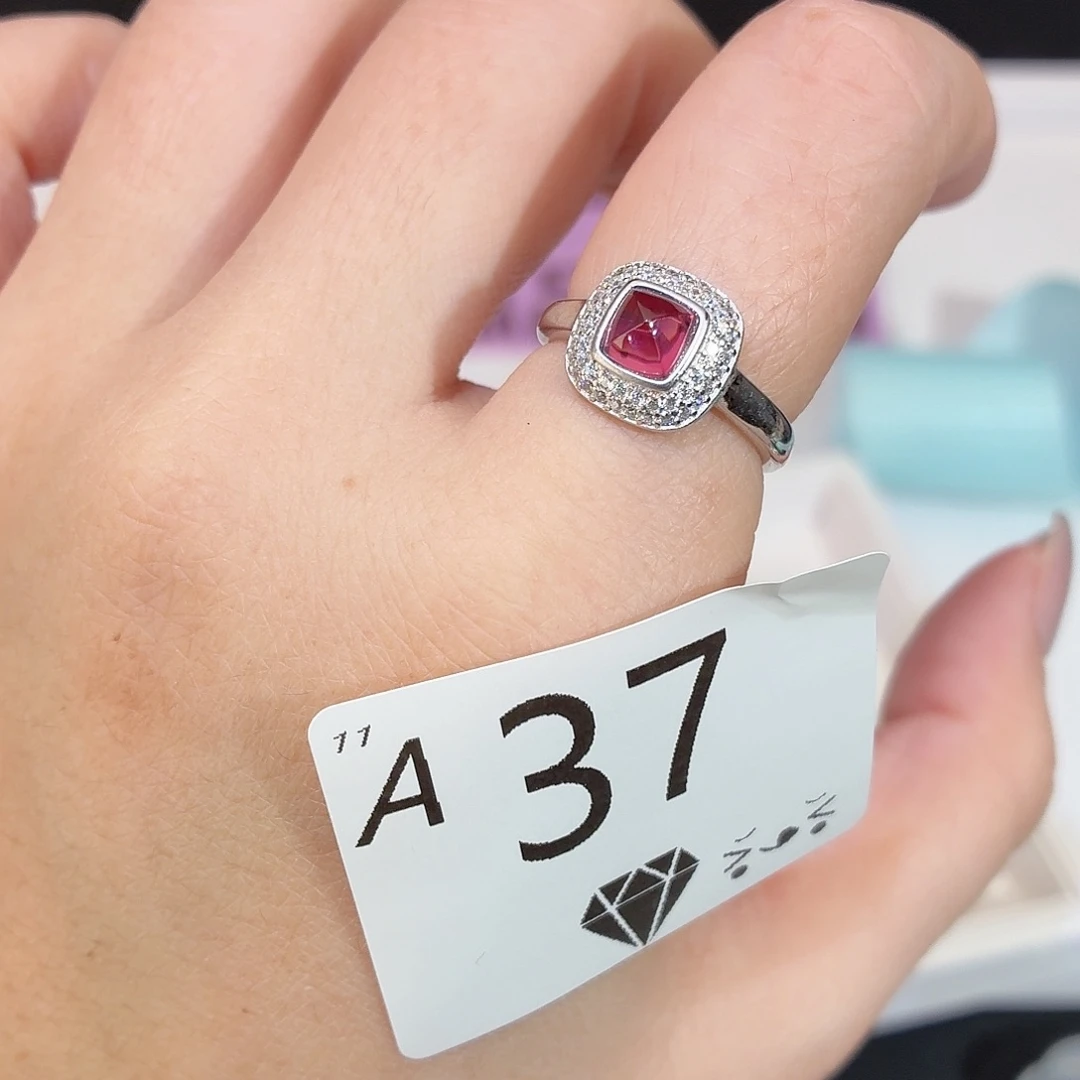 石榴石珠宝半成品银S925镶嵌