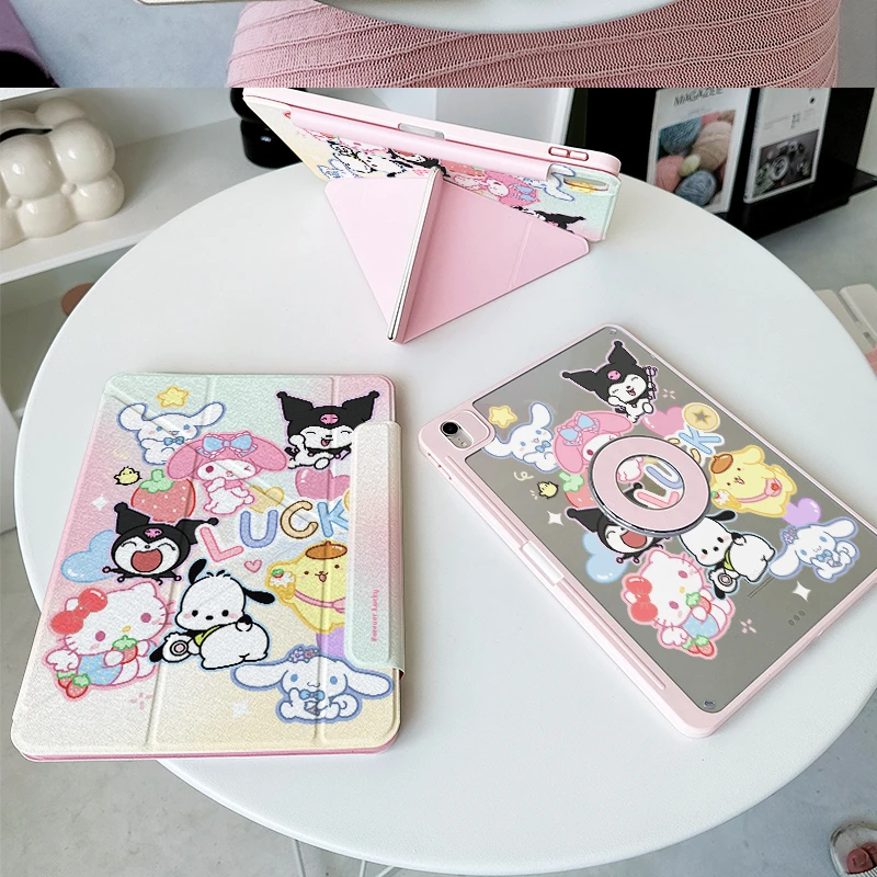 磁吸分离y折x三丽鸥】ipad pro11保护套mini7华为air12平板壳小米7