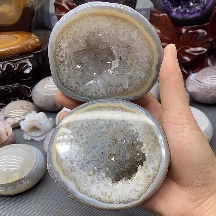未镶嵌紫晶摆件聚宝盆