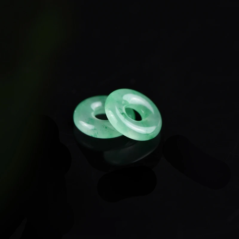 戊申堂冰玉甜甜圈耳饰（配S925银耳扣耳线）国风珠宝 多样性发一