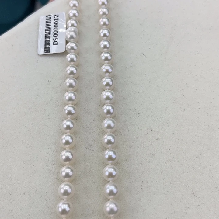 淡水珍珠颈饰银S925镶嵌卡7极光炫彩高品