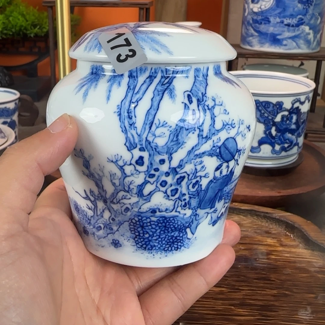 瓷片景德镇手绘青花茶器173