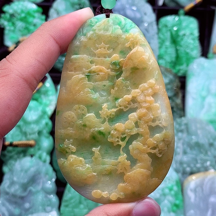 翡翠未镶嵌吊坠(不含链)