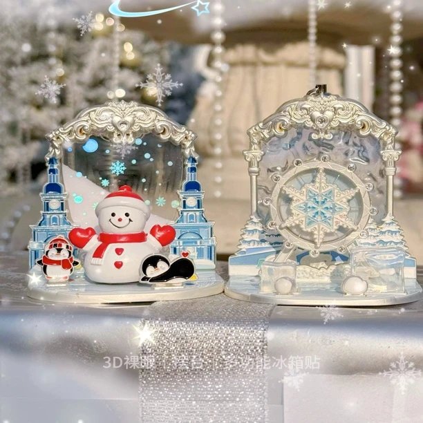 冰雪大世界限定雪人冰箱贴创意立体磁吸装饰哈尔滨文创纪念品礼物