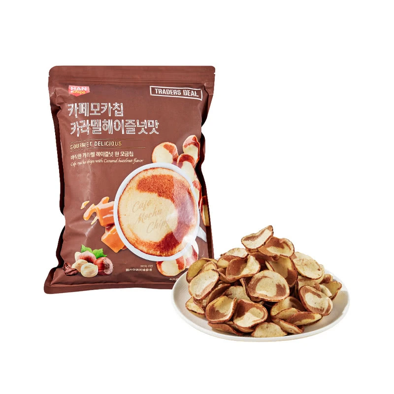 韩国进口 焦糖榛子味咖啡脆片 280克