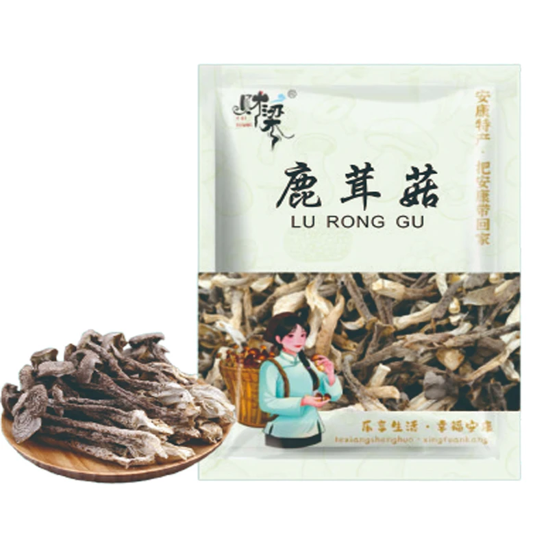 秦巴硒地鹿茸菇煲汤美味食材