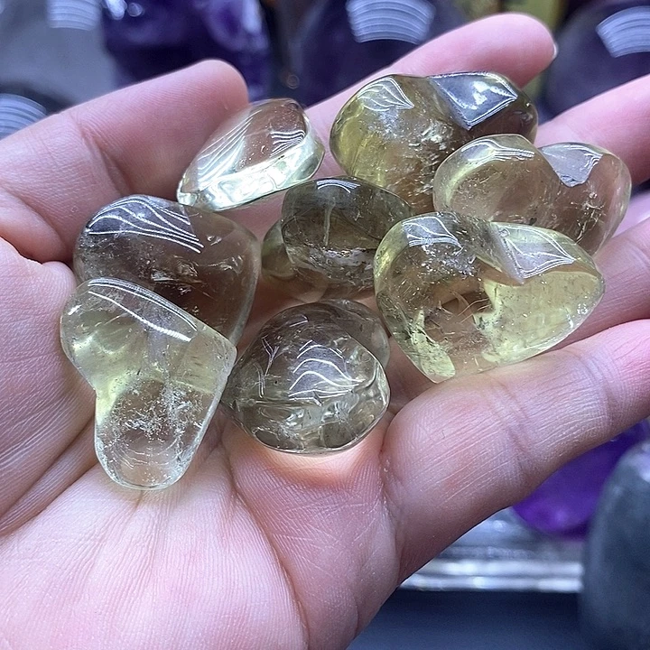 水晶未镶嵌大型摆件（非配饰）833黄水啊爱心