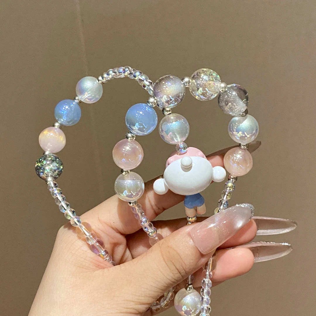 铜合金树脂吊坠 【糖果萌粒】女生卡通风可爱小众手机链A1612