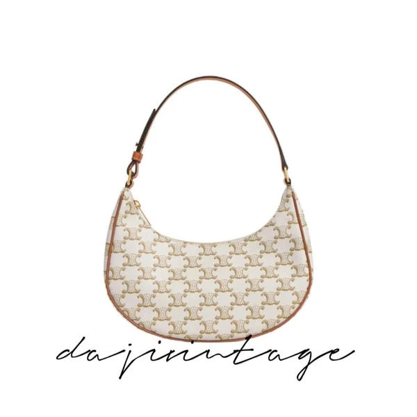 大吉中古/CELINE瑟琳白老花AVA豌豆单肩包