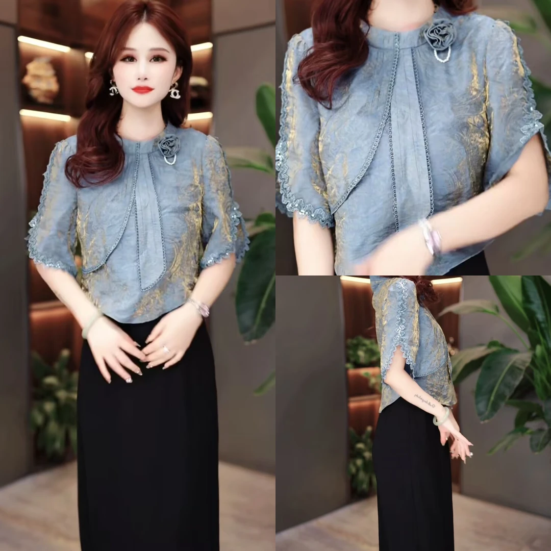 夏季时尚新款连衣裙2025初夏新款显瘦修身气质遮肚裙子MY25YS1375