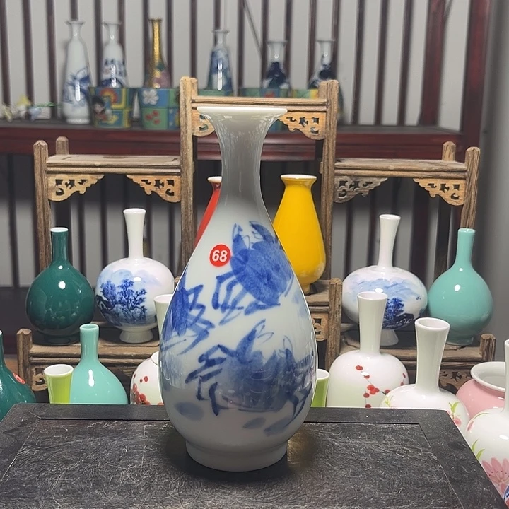 摆件陶景德镇陶瓷高16cm