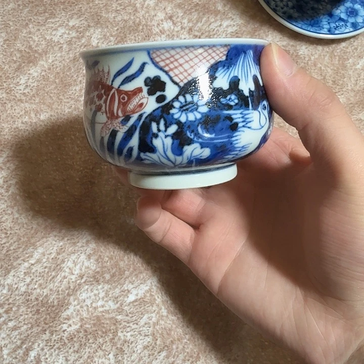 摆件景德镇手工手绘杯子