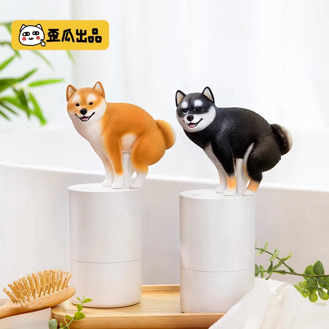 正版歪瓜出品柴犬洗手机电动家用智能自动感应泡沫洗手机用电池