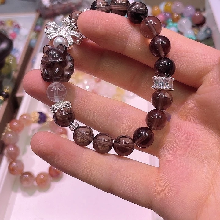 水晶手串未镶嵌查水晶九尾