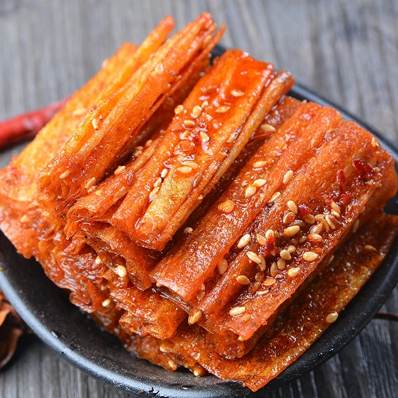 思乡山香辣豆卷休闲125g网红豆干辣条麻辣零食解馋小零食童年辣条