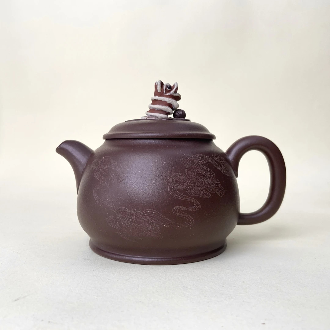 宜兴手工紫砂陶 （方华萍）茶壶GS3714-2