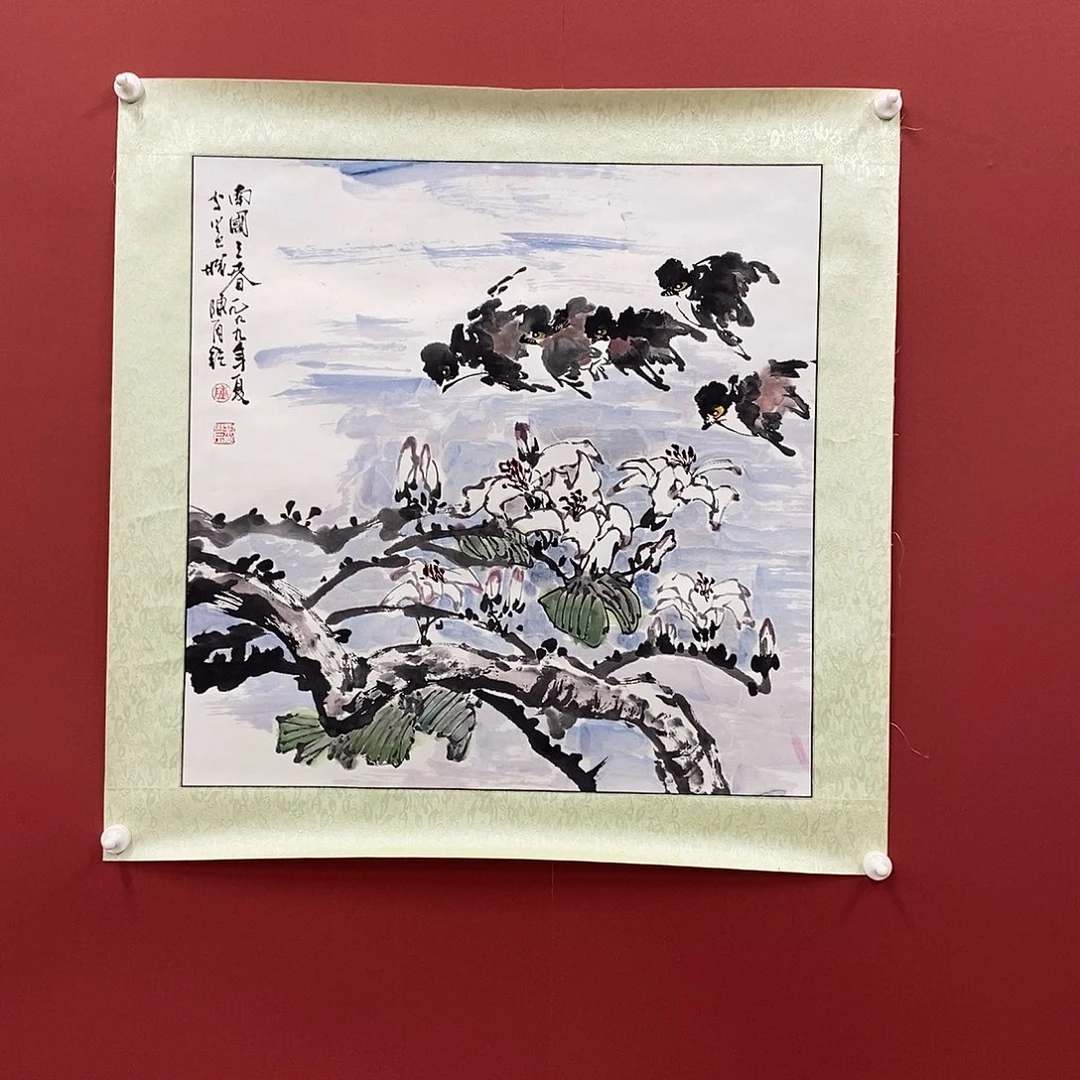 国画陈再乾四尺斗方70*70精品佳作