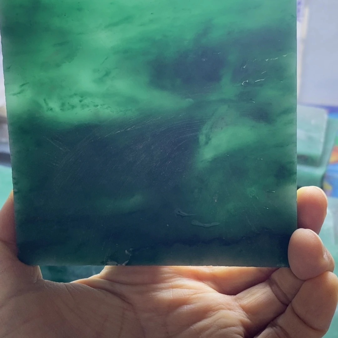 飞***虫定制石英质玉（非洲翠）天然非州翠板材