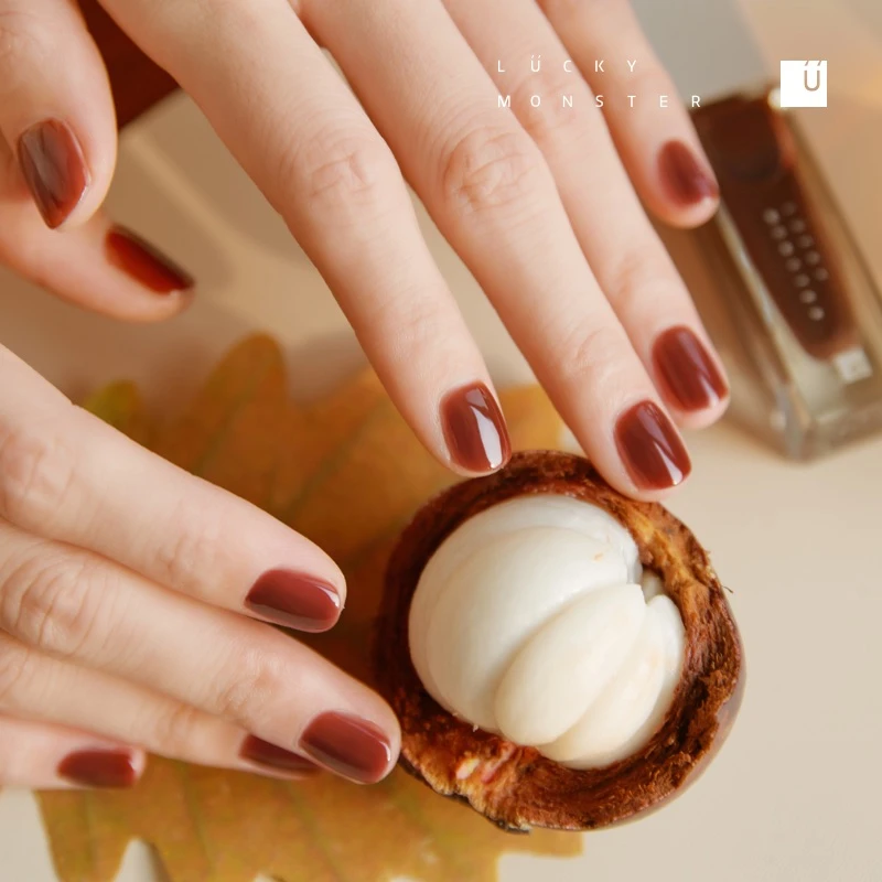 LUCKY MONSTER健康无异味水性指甲油 萤火森林系列25年秋冬色免烤