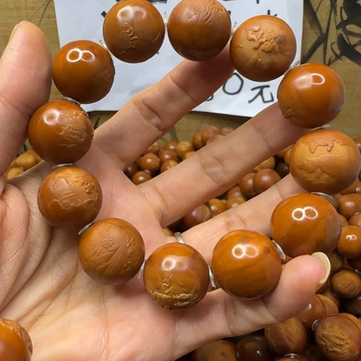 随***们橄榄核把件橄榄核手串