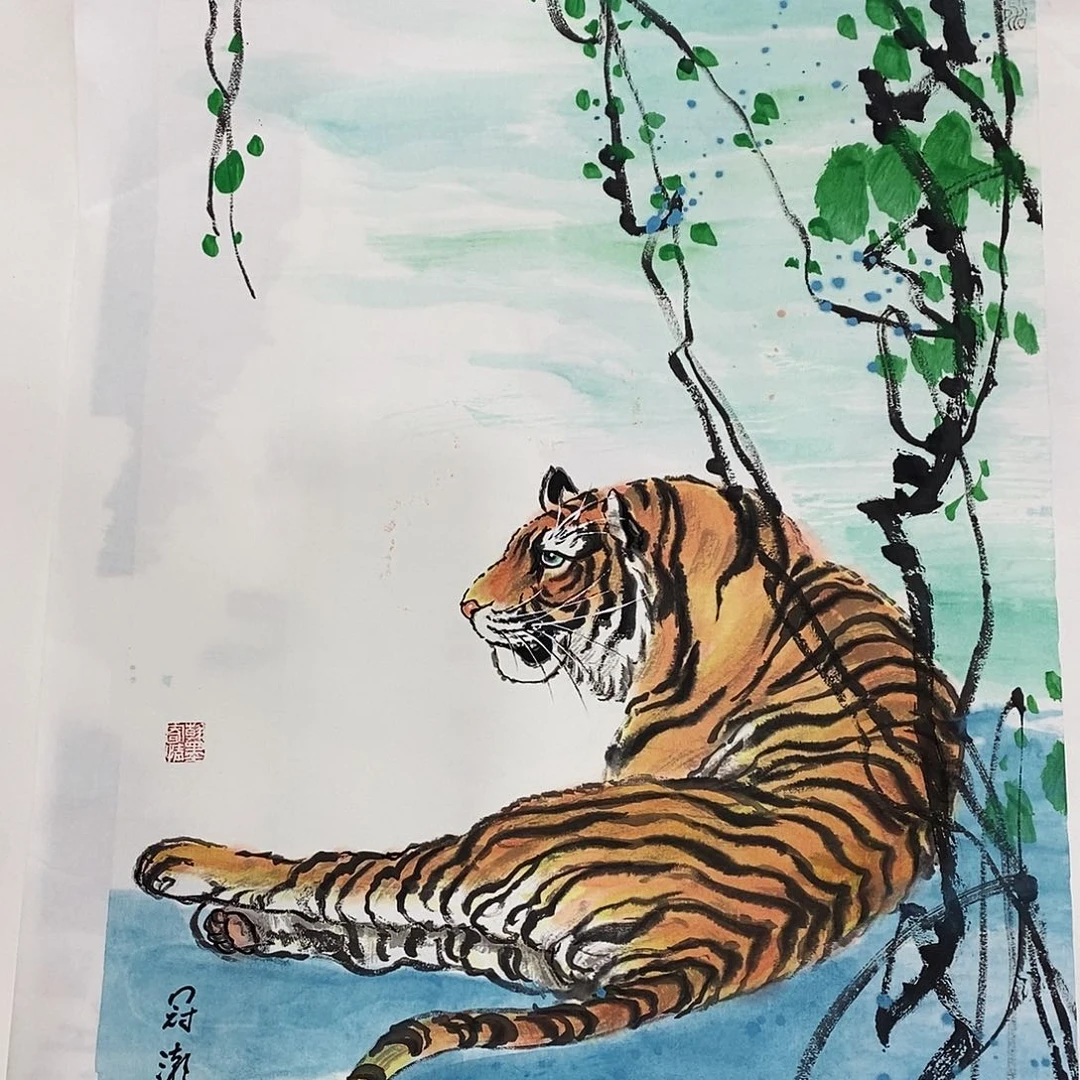 国画红辣椒去骨捣粒切