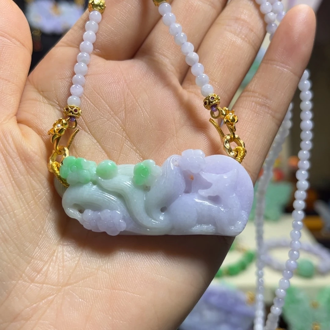 翡翠未镶嵌颈饰天然翡翠