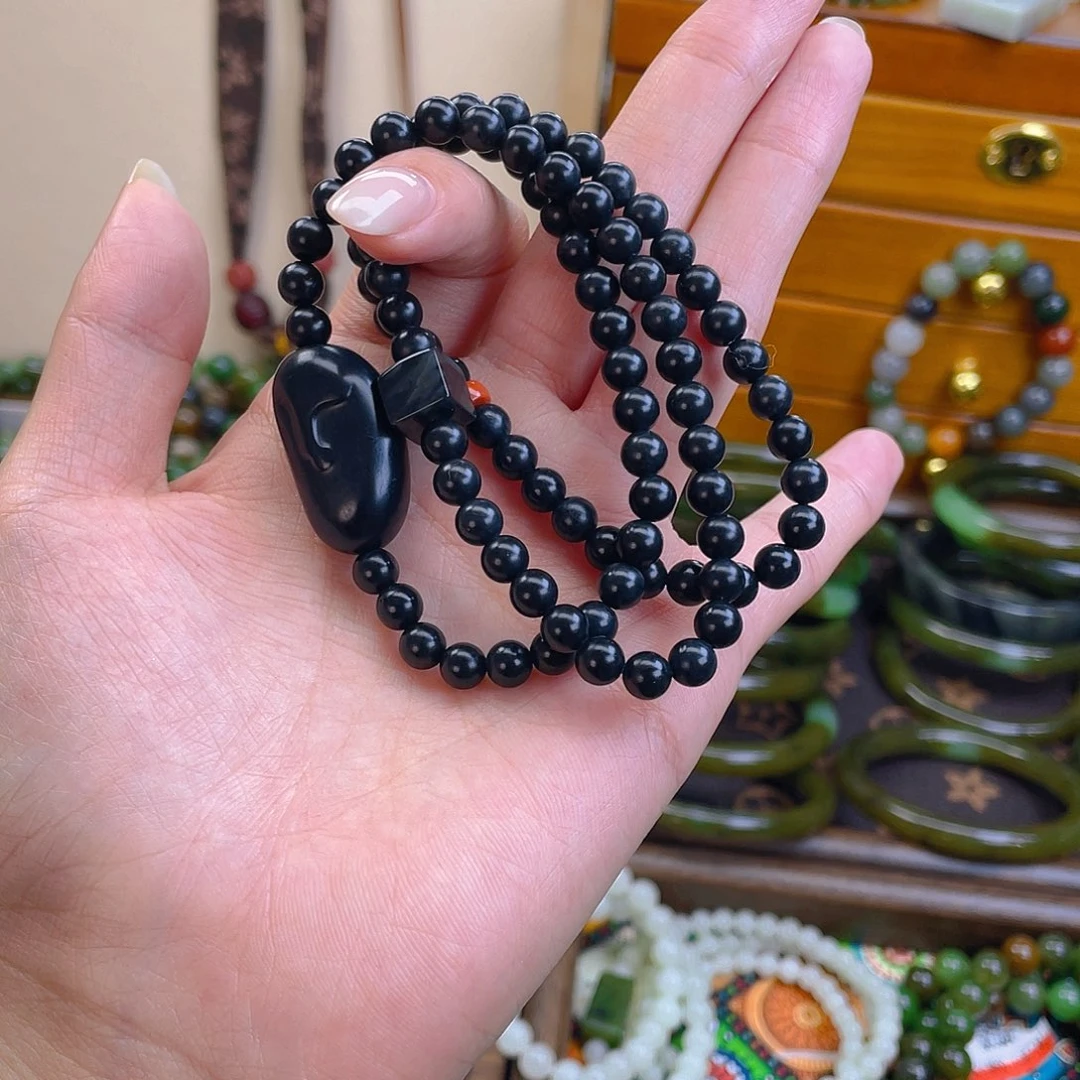 和田玉未镶嵌手链