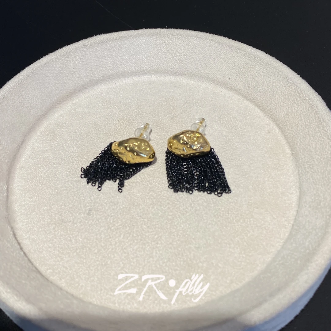 铜合金锆石耳饰 个性百搭耳钉655