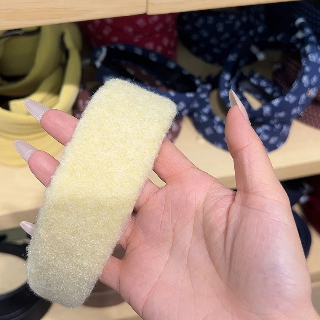 非金属布艺奶黄色发箍