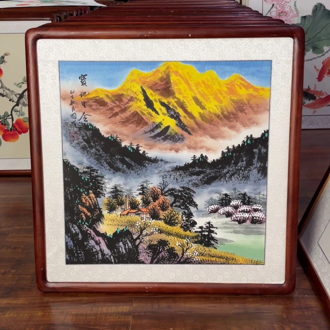 国画带框尺寸63*63厘米
