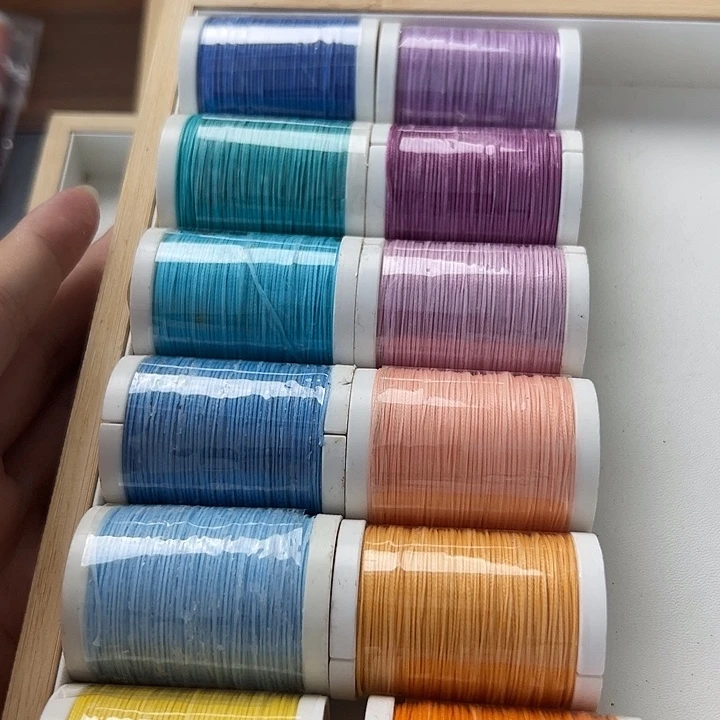 萱***制棉0.8扁蜡线6卷颜色自己选