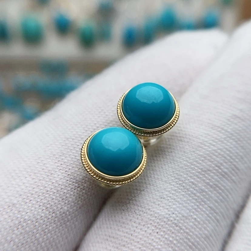 【闪购商品】绿松石配饰18K金镶嵌