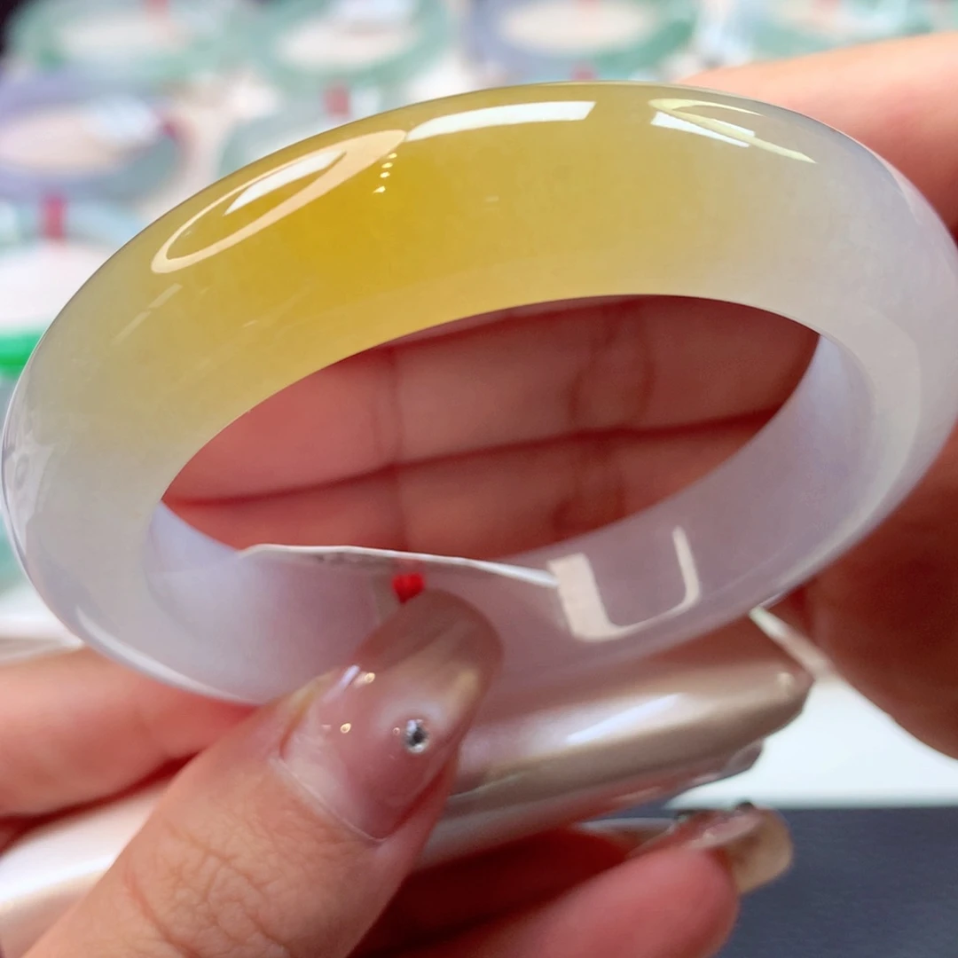 未镶嵌手镯翡翠泥鳅背18号66