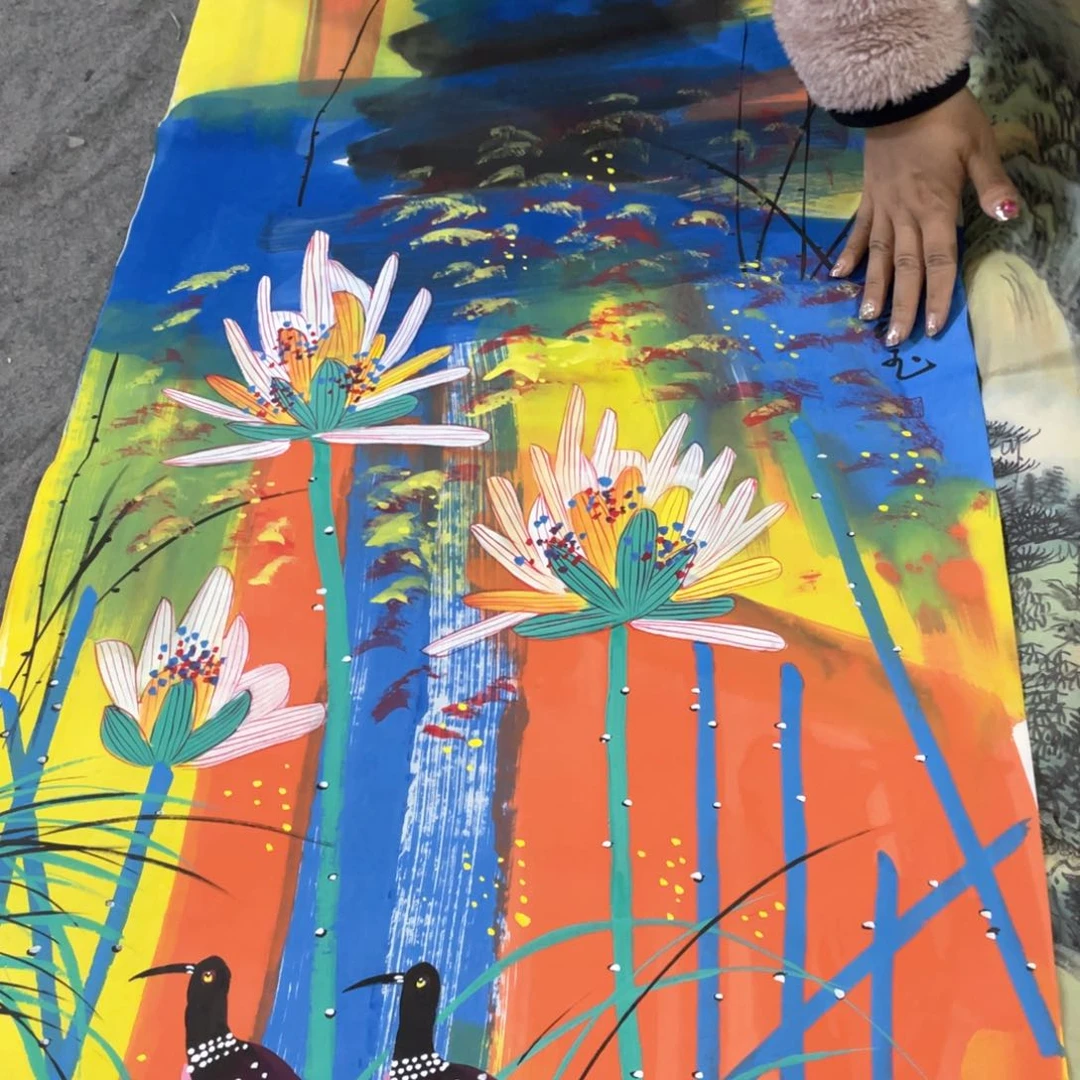 国画国画作品画心一张