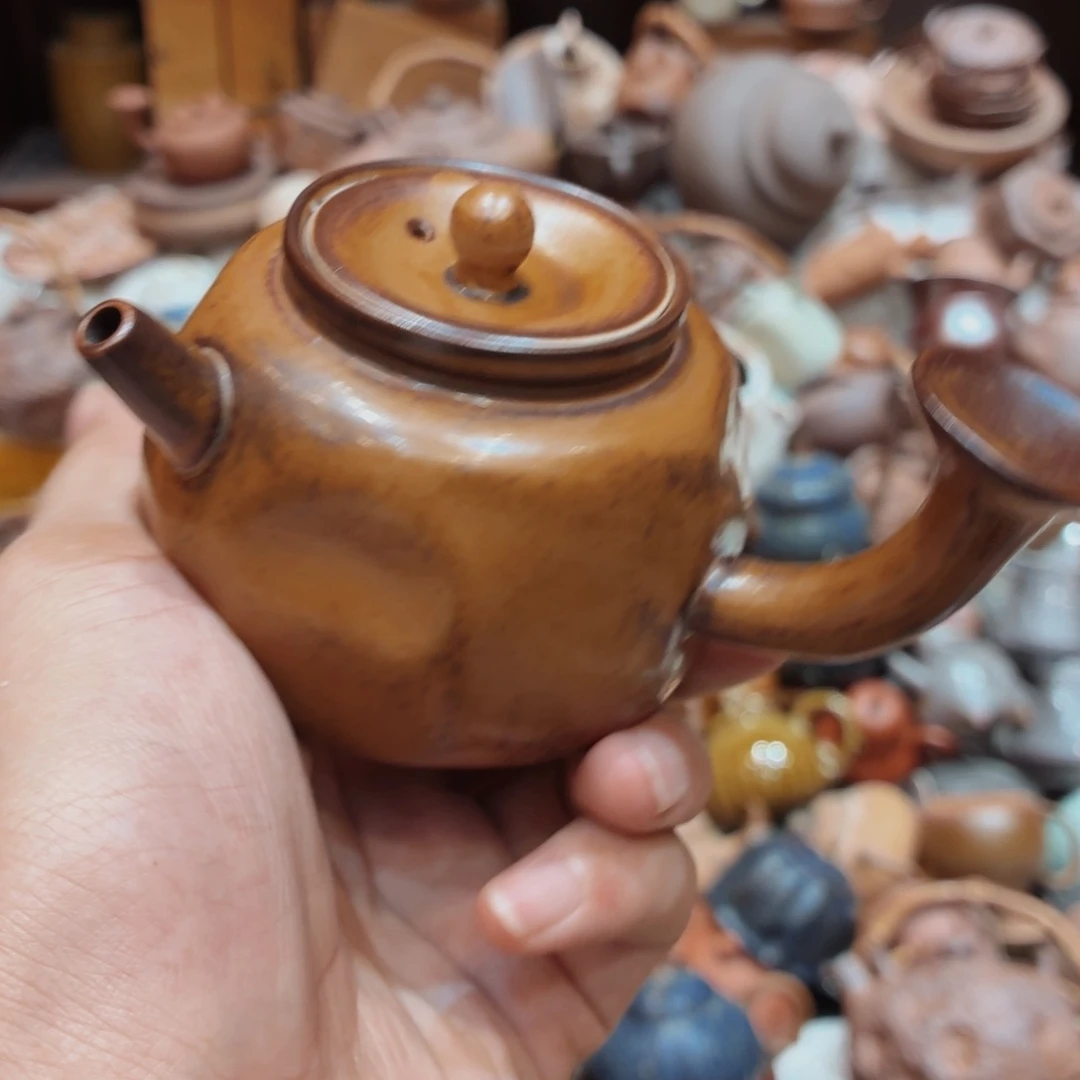 柴烧老岩泥高温茶器皿