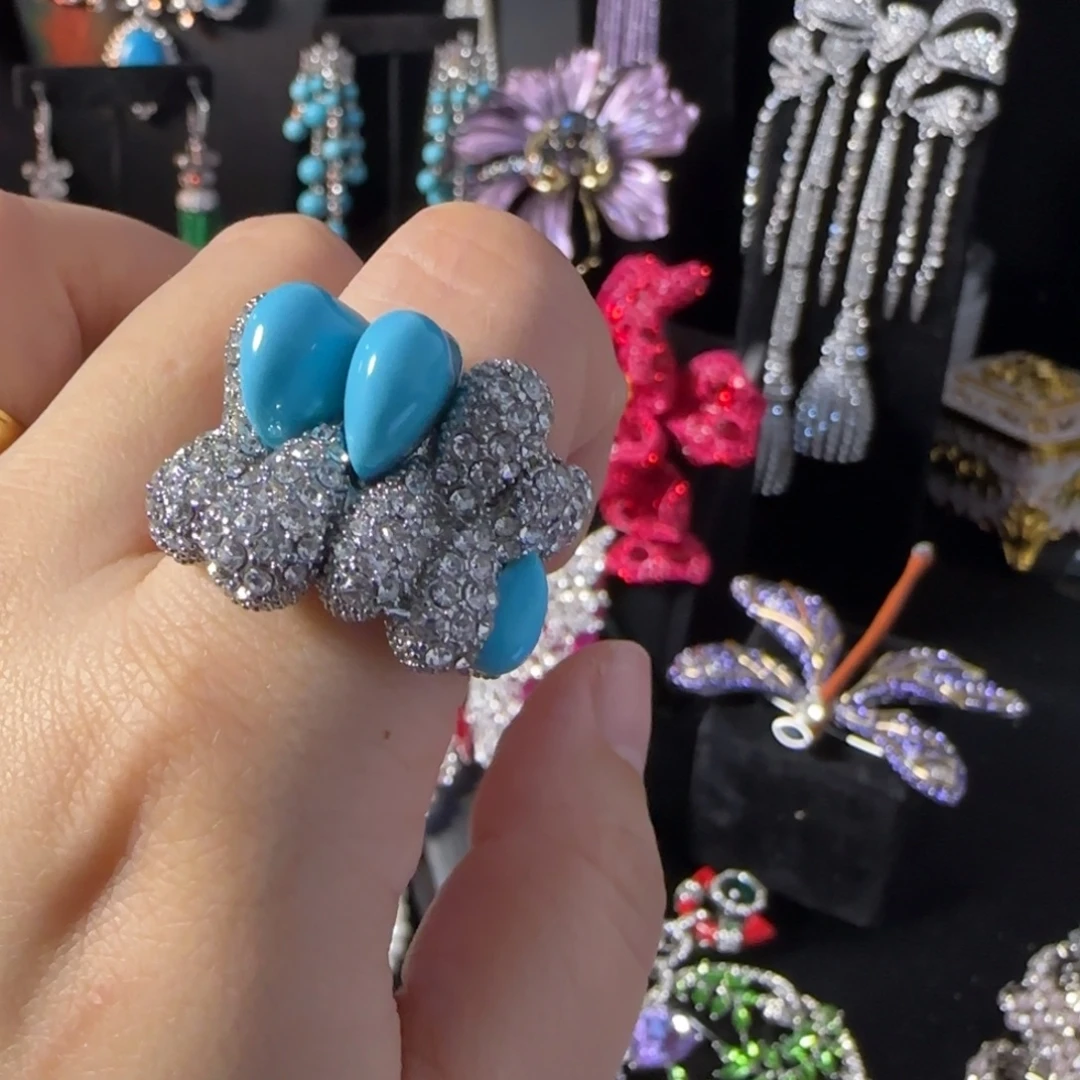 乖***野琉璃纯铜合金戒指