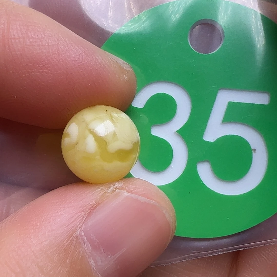 蜜蜡未镶嵌珠宝奇石10mm花粉