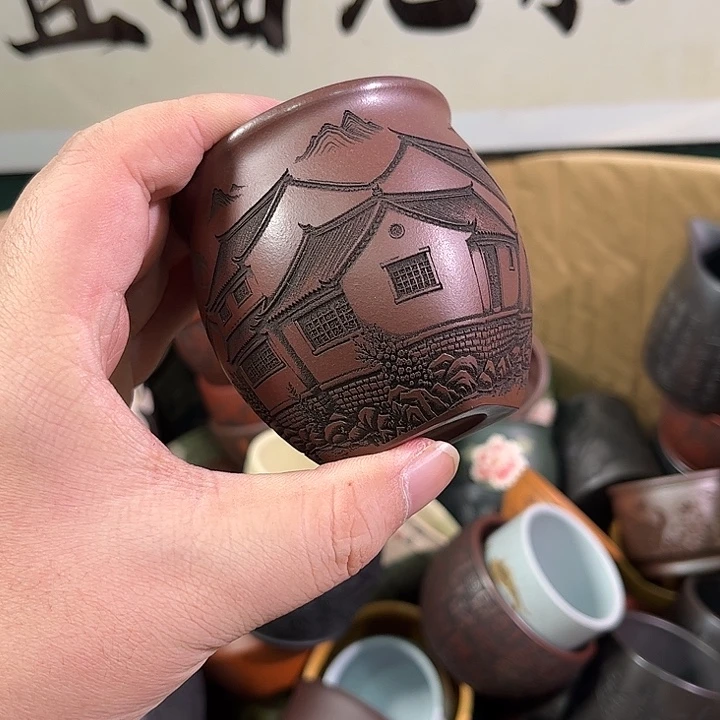 茶杯紫砂全手工紫砂主人杯