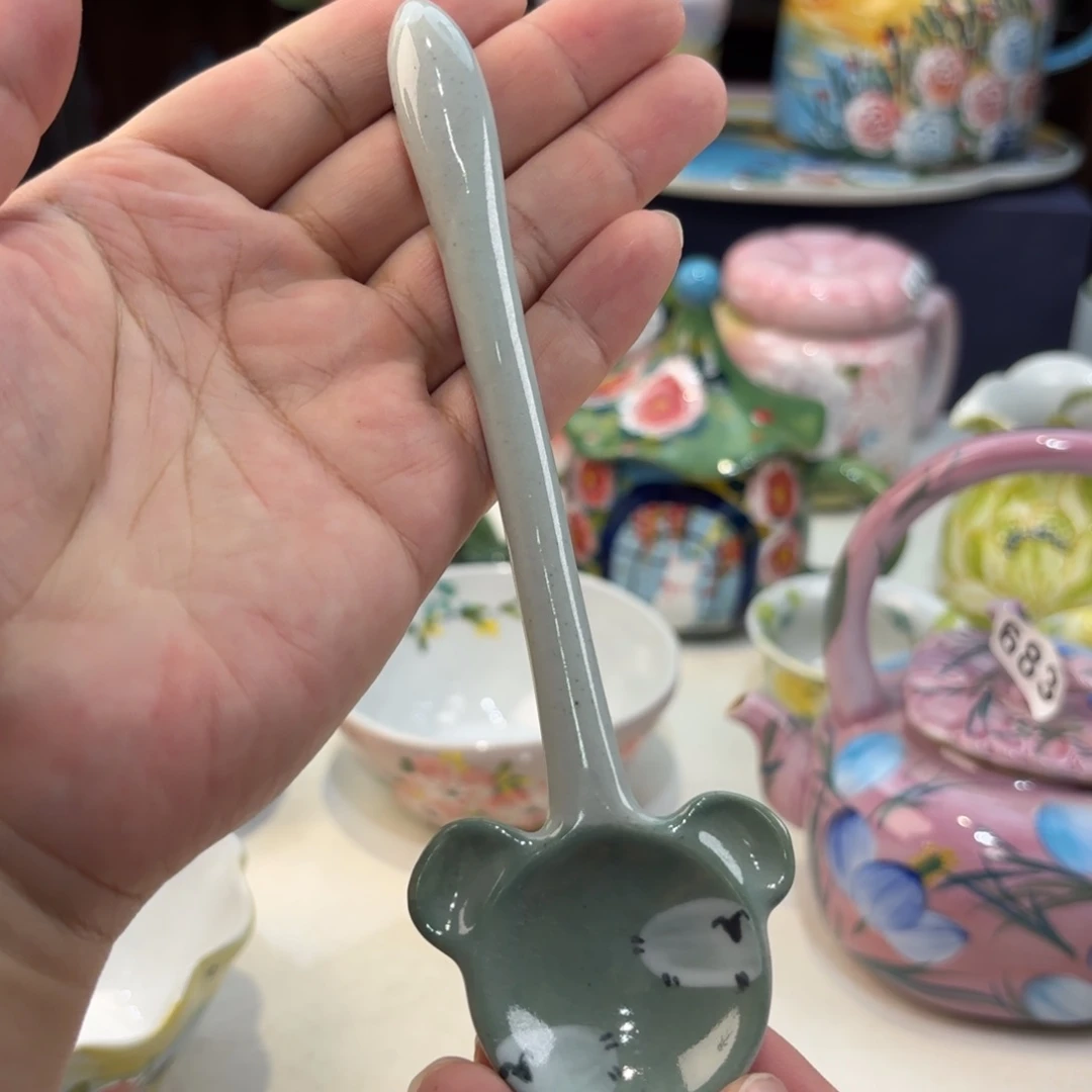 瓷片景德镇手绘高温釉下彩陶瓷茶具