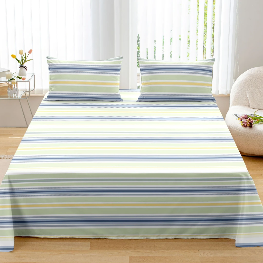 【平行线】床单 枕套 山东老粗布 加厚 棉麻帆布