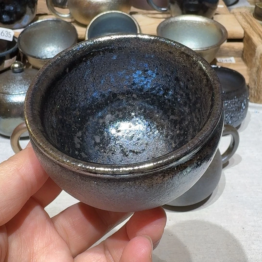 壶建水紫陶紫泥柴烧杯