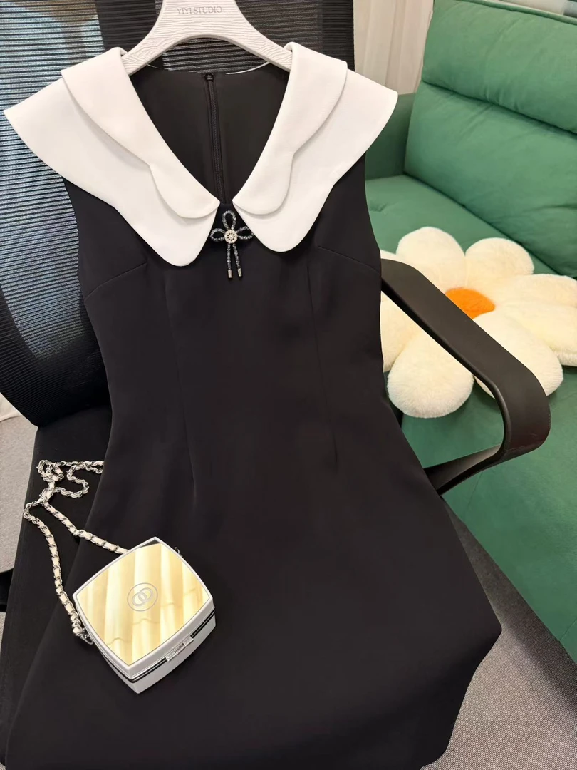 新款 现货 娃娃领连衣裙